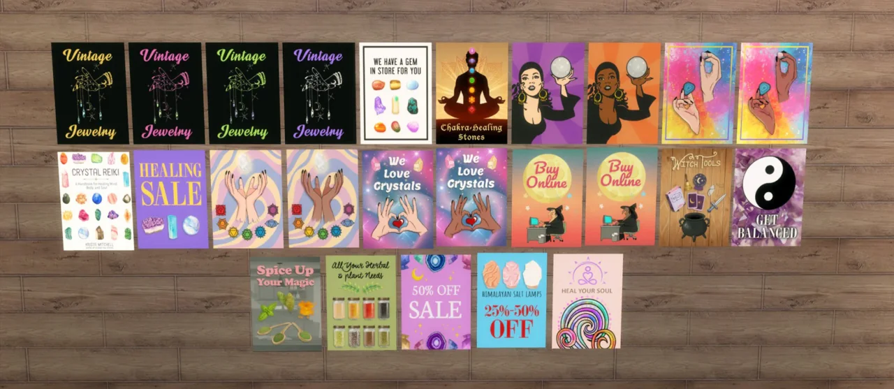 Witchy Shop Ad Posters