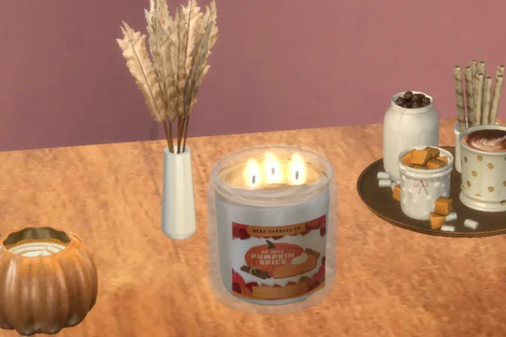 Functional Pumpkin spice candle 3 wicks