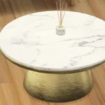 Marble gold coffee table