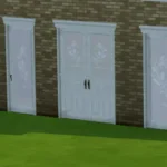 WFS Bavaria Build Set D: Doors & Windows, Floral EtchedGlass