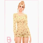 Woman Button-Up Romper - Rose - Version 2
