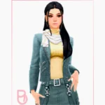 Woman Jacket with Scarf - Kloe - Version 4