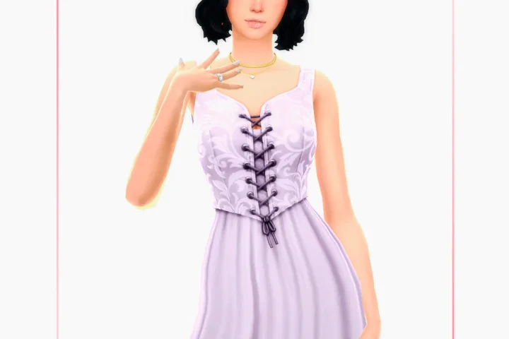 Woman Dress - Dark Angel - Version 1