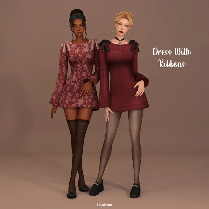 Meet Me in Paris Collection - Dress with Ribbons