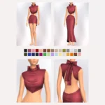 Mindy Dress + Blouse Set