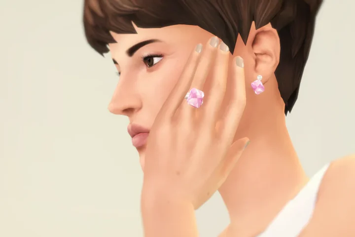 M Jewerly - V (Earring & Necklace Set)