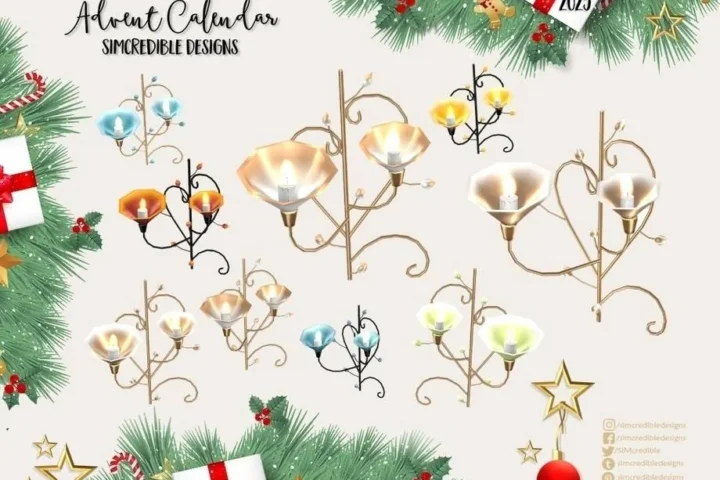 '23 Advent Calendar - Day 5🎅🎁 - Flower Candle Holders 🌺🕯️