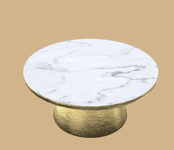 Marble gold coffee table