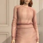 Basic VI - Crème Knit Sweater & Skirt