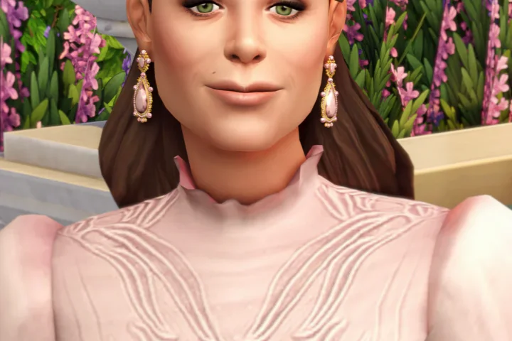 Rose in the Garden (Princess of XII) - Ambrosine Drop Earring