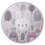 Rabbit Round Rugs : 2 versions