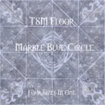 TSM Floor Marble Blue Circles