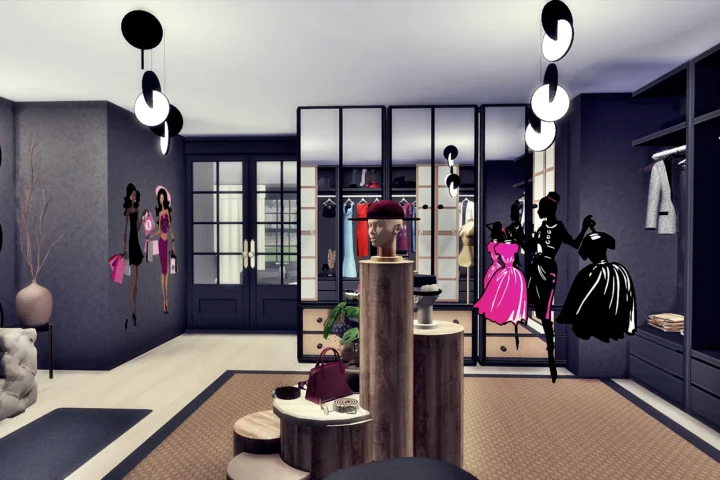 Julia's dressing room