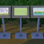 City Wildflower Garden Sign