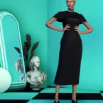 R 000 & 1837 Co. - Corbett Minimal Cape Dress SET