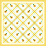 Patterned Rug 001 (Flowers & Fruit)