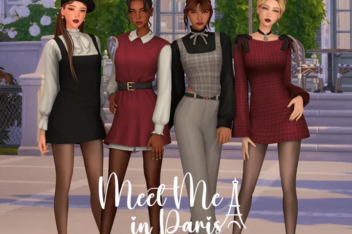Meet Me in Paris Collection - Corset Shirt with Ribbon
