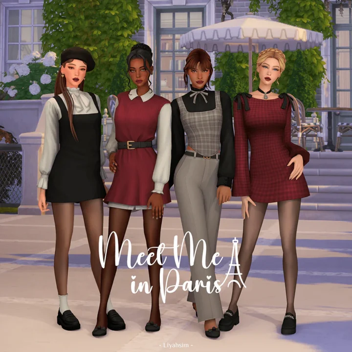 Meet Me in Paris Collection - Corset Shirt with Ribbon