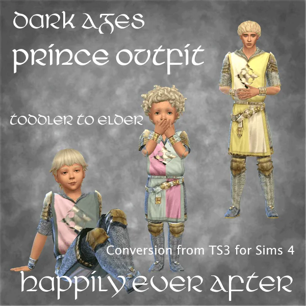 Happily Ever After - Dark Ages Prince Outfit All Ages