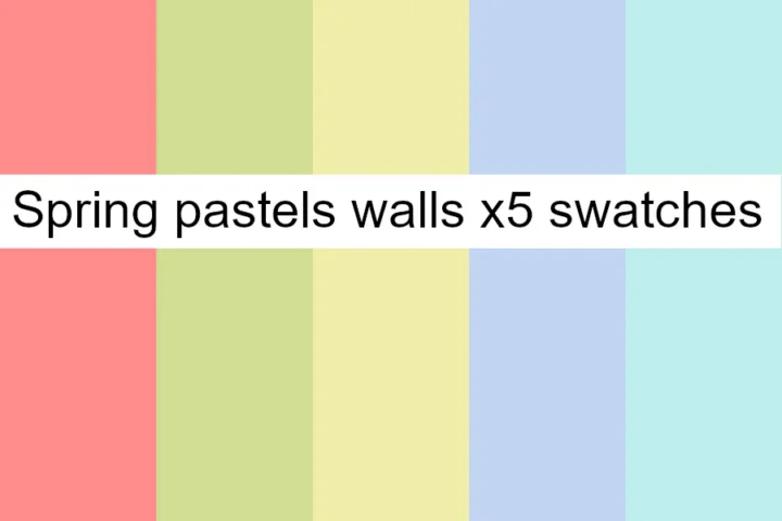 Spring pastels - wall set