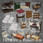 Medieval Peasant and Rustic Bedroom Items