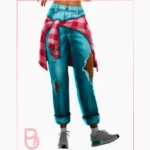 Woman Jeans with Shirt - Tree - Version 1