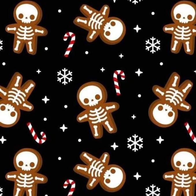 Skeleton Gingerbread Wallpaper