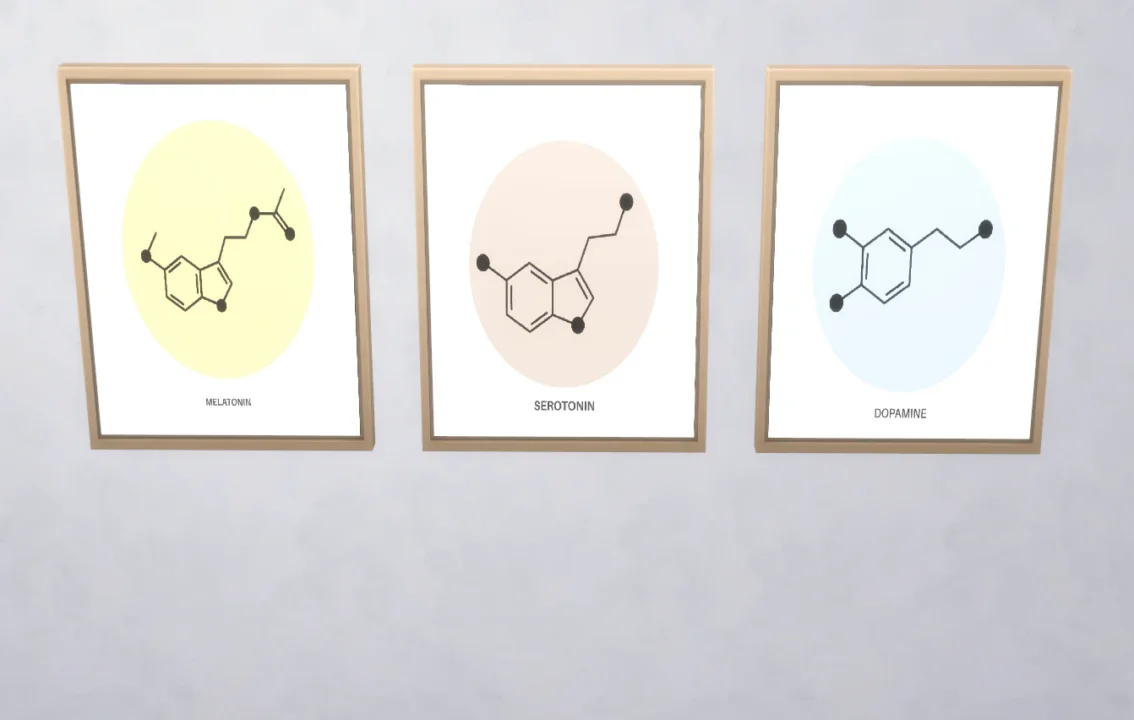 Happy molecules - wall prints