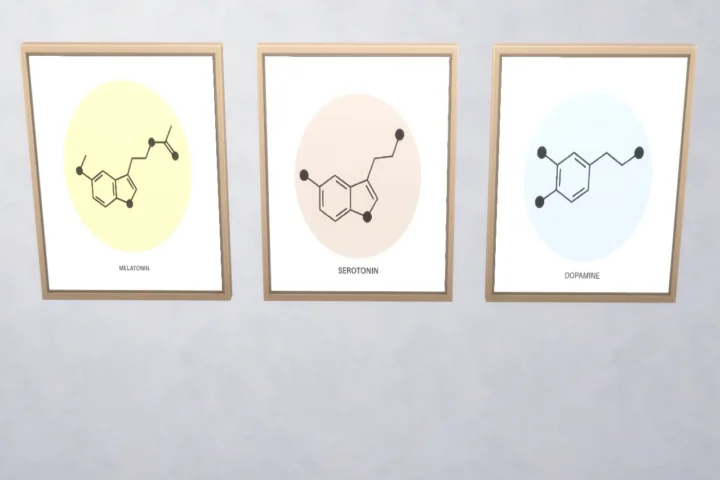 Happy molecules - wall prints