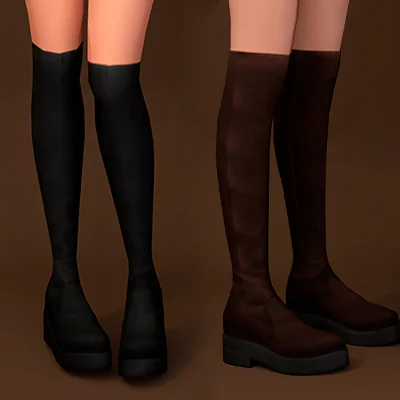[Falling for November] Leather Tall Boots