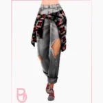 Woman Jeans with Shirt - Tree - Version 2
