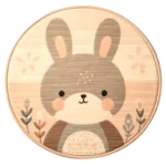 Rabbit Round Rugs : 2 versions