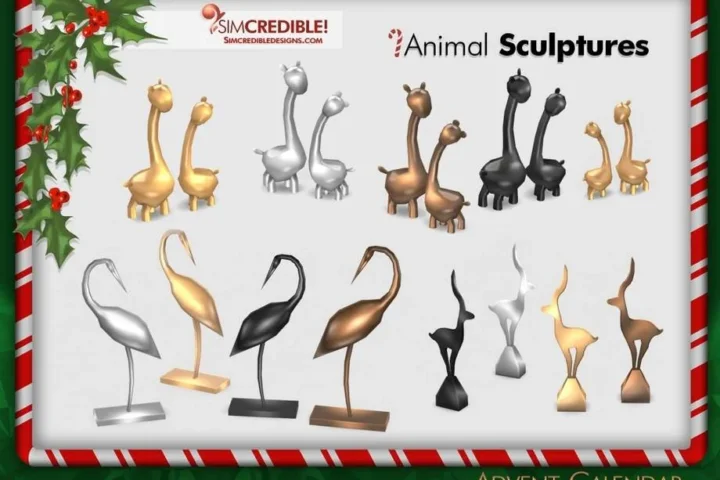 Advent Calendar 🎁 Day 3 - Animal Sculptures 𓃦 𓅭 𓃵