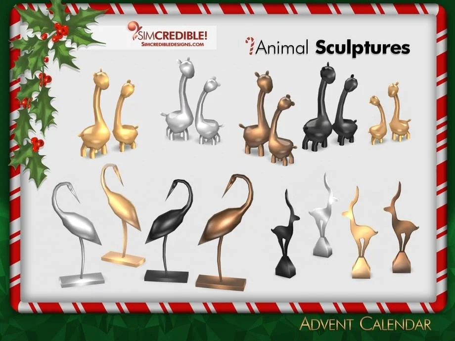 Advent Calendar 🎁 Day 3 - Animal Sculptures 𓃦 𓅭 𓃵