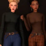 [Dark Acedemia Collection] - TurtleNeck Shirt