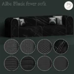 Jomsims Alba Black fever sofa