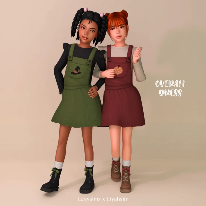 Little Fall Adventures Collection - Overall Dress