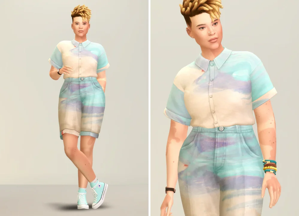 Basic Set 2021 - Short-sleeved shirt SS21 & Basic Pants IV