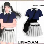 LIN-DIAN Polo Fir And Skirt