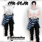 LIN-DIAN Sleeveless T And Pants
