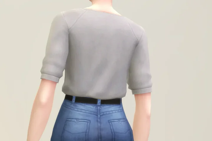 Basic Set 2021 - V-shape T-Shirt & Basic Jeans III