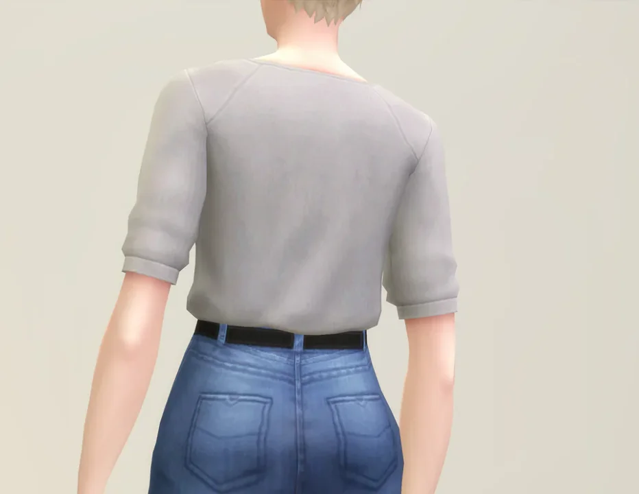 Basic Set 2021 - V-shape T-Shirt & Basic Jeans III