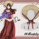 LIN-DIAN_Vintage Ribbon Neck Shaped Hat