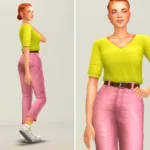 Basic Set 2021 - V-shape T-Shirt & Basic Jeans III