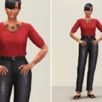 Basic Set 2021 - V-shape T-Shirt & Basic Jeans III