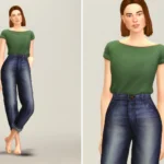 Basic Set 2021 - Rolled Up T-Shirt SS21 & Basic Jeans II