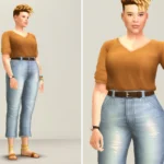 Basic Set 2021 - V-shape T-Shirt & Basic Jeans III