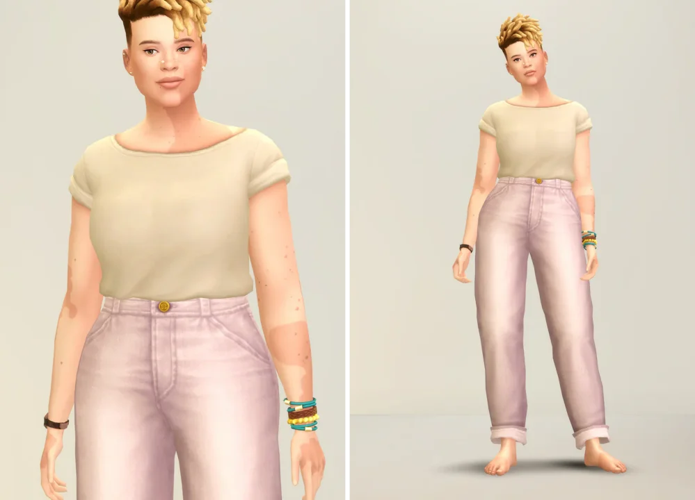 Basic Set 2021 - Rolled Up T-Shirt SS21 & Basic Jeans II