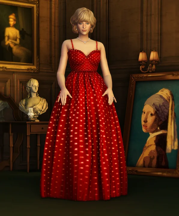 Princess of X - Sparkle Strap Gown