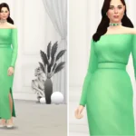 Duchess of XIX - Off Shoulder Gown